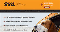 Desktop Screenshot of dogmovers.com.au